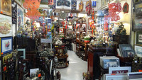 A shop in Hong Kong's busy Stanley Market provides Chinese souvenirs for visitors. Photo courtesy of Philip Courter. 