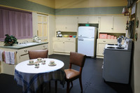  The Ricardo kitchen from an "I Love Lucy" set is a highlight of the Lucille Ball Desi Arnaz Museum in Jamestown, New York. Photo courtesy of Victor Block. 