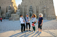 Members of an Overseas Adventure Travel tour group visit ancient monuments in Egypt. Photo courtesy of the Grand Circle Corp.