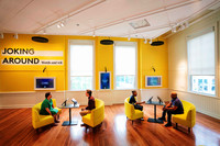 Using words to amuse others is the point of the Joking Around room at the Planet Word Museum in Washington, D.C. Photo courtesy of DuHon Photography.