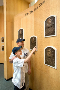  The National Baseball Hall of Fame and Museum in Cooperstown, New York, recalls high moments from the sport's history. Photo courtesy of National Baseball Hall of Fame and Museum. 