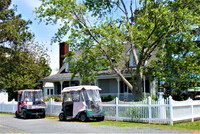 Two golf carts meeting constitutes a traffic jam on Smith Island, Maryland. Photo courtesy of Victor Block.
