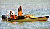 Fishermen look for crabs in the waters around Smith Island, Maryland. Photo courtesy of Victor Block.