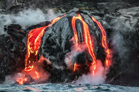  Lava from the Kilauea volcano flows into the sea on Hawaii's Big Island. Photo courtesy of Alohaisland/Dreamstime.com. 