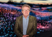 Artist Bruce Monroe is currently lighting up the hills of Paso Robles, California, with his installation, 'Field of Light at Sensorio.' Photo courtesy of David Greer.