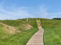 Mound A at Louisiana's Poverty Point State Park is one reason this area has been designated a World Heritage Site and listed on the National Register of Historic Places. Photo courtesy of Bill Neely.