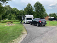 . Paved parking areas and grassy campsites welcome visitors to Louisiana's Poverty Point State Park. Photo courtesy of Bill Neely.
