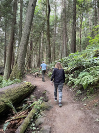. A hike through the forest in Bellingham, Washington, reveals slugs that grow as big as bananas and waterfalls that trickle into clear pools beneath moss-covered pines. Photo courtesy of Lesley Sauls Frederikson.