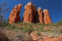 Cathedral Rock in Sedona, Arizona, draws large numbers of hikers but is still worth the visit. Photo courtesy of Doug Hansen.