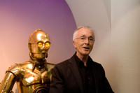  Actor Anthony Daniels, who played C-3PO in the "Star Wars" movies poses with the character at the Robot Hall of Fame in Pittsburgh, Pennsylvania. Photo courtesy of Renee Rosensteel, the Robot Hall of Fame. 