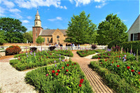  The Bruton Parish Church and gardens welcome visitors to Colonial Williamsburg, Virginia. Photo courtesy of Colonial Williamsburg. 