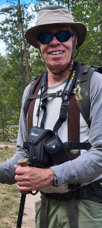  Roger Rood, a retired forest ranger, proves to be an excellent guide when hiking the Rocky Mountains near Grand River, Colorado. Photo courtesy of Jim Farber. 