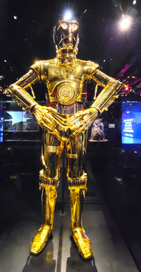  C-3PO welcomes visitors to the new Academy Museum of Motion Pictures in Los Angeles. Photo courtesy of Jim Farber. 