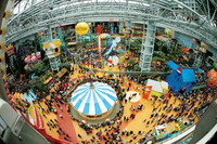  The Mall of America near Minneapolis, Minnesota, offers shoppers and their families a break with its own theme park. Photo courtesy of Mall of America. 
