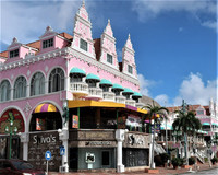  Since Aruba is a part of the Netherlands, Dutch architecture predominates in the capital city of Oranjestad. Photo courtesy of Victor Block. 