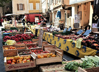  Market days in the hill towns of Provence, France, are local traditions that are not to be missed. Photo courtesy of Victor Block. 