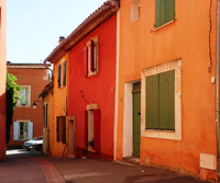  Rousillon, a hill town in Provence, France, is colored in shades of ochre. Photo courtesy of Victor Block. 