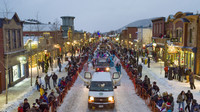 The annual Ullr Fest Parade is the centerpiece of the annual event in Breckenridge, Colorado. Photo courtesy of Breckenridge Tourism Office.