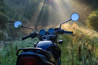  A motorcycle can provide an inexpensive means of transportation for a solo traveler. Photo courtesy of Pexels.com. 