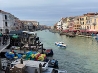  Venice, Italy, comes to life each morning in preparation for a full day of visitors. Photo courtesy of Lesley Sauls Frederikson. 