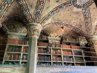 Henry Chapman Mercer's 6,000-volume book collection is on display at Fonthill Castle in Doylestown, Pennsylvania. Photo courtesy of Bill Neely.