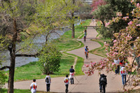 Riding a bike along the Cherry Creek Trail in Denver, Colorado, is a fun way to see much of the city. Photo Courtesy of Visit Denver.