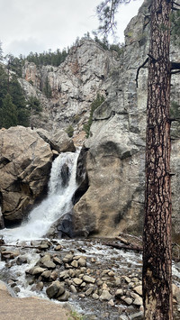  Boulder Falls gushes out of a crag in the Front Range of mountains just outside Boulder, Colorado. Photo courtesy of G Adventures. 