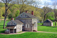 George Washington's headquarters were in the Isaac Potts house, now at the Valley Forge National Historical Park in King of Prussia, Pennsylvania. Photo courtesy of Olivier Le Queinec/Dreamstime.com.