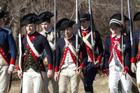 Revolutionary War re-enactors recall the events at Valley Forge National Historical Park in King of Prussia, Pennsylvania, during the Revolutionary War. Photo courtesy of Brian Harnett/Dreamstime.com.