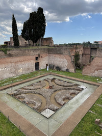 . Pools, fountains and courtyards made hot summers bearable in the palace of Caesar Augustus and his wife, Livia, atop Palatine Hill in ancient Rome. Photo courtesy of Lesley Frederikson.