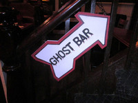  A sign directs participants in a St. Augustine, Florida, haunted pub crawl to their next destination. Photo courtesy of Victor Block. 