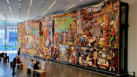  Diego Rivera's "Pan American Unity" mural is currently on display at the San Francisco Museum of Modern Art. Photo courtesy of Jim Farber. 