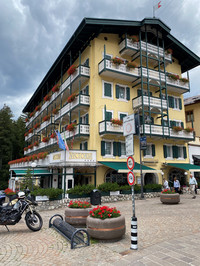  The Park Hotel Victoria in Cortina d'Ampezzo, Belluno, Italy, displays the characteristic charm of European villages. Photo courtesy of Margot Black. 