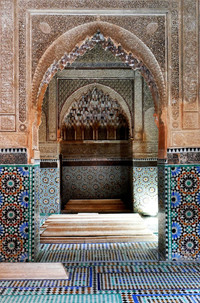  Moorish architecture from Andalusia and expert artisan craftsmanship are hallmarks of El Bahia Palace in Marrakech, Morocco. Photo courtesy of Phil Allen. 
