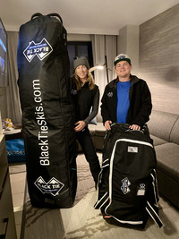  Black Tie Ski Rentals of Mammoth makes rentals easy, bringing everything skiers need to their hotel rooms at Mammoth Lake, California. Photo courtesy of Margot Black. 