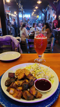 The DeSoto Grill in Kalispell, Montana, serves hearty food and drink in a former blacksmith's shed. Photo courtesy of Jim Farber.