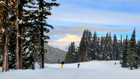  The White Pass Ski Area near Yakima, Washington, offers trails and runs for skiers of every ability level. Photo courtesy of Jim Farber. 