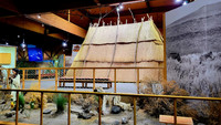  Displays at the Yakima Nation Cultural Center in Toppenish, Washington, illustrate life as it was before Lewis and Clark arrived there. Photo courtesy of Jim Farber. 