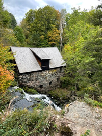 For 800 years, flour mills have employed the waterfalls of Rottle near Granna, Sweden. Photo courtesy of Lesley Frederikson.