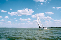  Cheney Lake in Kansas has some of the best winds for sailing in the country. Photo courtesy of Kansas Tourism. 