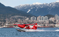  A Harbour Air flight takes off in Vancouver, British Columbia, Canada. Photo courtesy of Destination Vancouver/Harbour Air. 