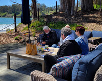  The "tasting room" at the Hearst Ranch Winery in San Simeon, California, is not like most others. Photo courtesy of Jim Farber. 