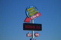  The Iowa 80 truck stop in Walcott, Iowa, claims to be the world's largest. Photo courtesy of Ffooter/Dreamstime.com. 