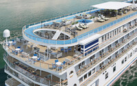 Decks and balconies on the American Symphony make passengers never want to leave the ship. Photo courtesy of American Cruise Lines.