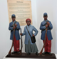 Figures at the Harriet Tubman Museum in Cape May, New Jersey, help tell the story of this heroic woman's role in the Underground Railroad. Photo courtesy of Victor Block.