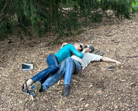  A couple lying on the lawn in an embrace turn out to be sculptures at Gardens for Sculpture in Hamilton Township, New Jersey. Photo courtesy of Bill Neely. 