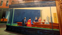  Edward Hopper's "Nighthawks" is reproduced at the Mr. Brainwash Art Museum in Beverly Hills, California. Photo courtesy of the Mr. Brainwash Museum. 
