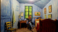 Vincent van Gogh's "Bedroom in Arles" provides the perfect selfie opportunity at the Mr. Brainwash Art Museum in Beverly Hills, California. Photo courtesy of the Mr. Brainwash Museum. 