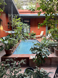  The Be Jardin Escondido, owned by Francis Ford Coppola, is a quiet and luxurious place to stay in Buenos Aires, Argentina. Photo courtesy of Margot Black. 
