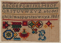 A sampler at the DAR Museum in Washington, D.C., shows handiwork made by women before 1840. Photo courtesy of the DAR Museum.